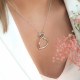 Collier argent rhodié collection Love