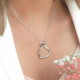 Collier argent rhodié collection Love