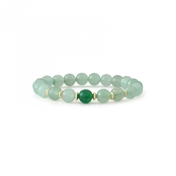 Bracelet pierres semi-précieuses en Jade et Aventurine | Elsa Lee