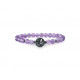 Bracelet Améthyste et Arbre de Vie. Bracelet Feng Shui et protecteur violet par Elsa Lee collection Talisman