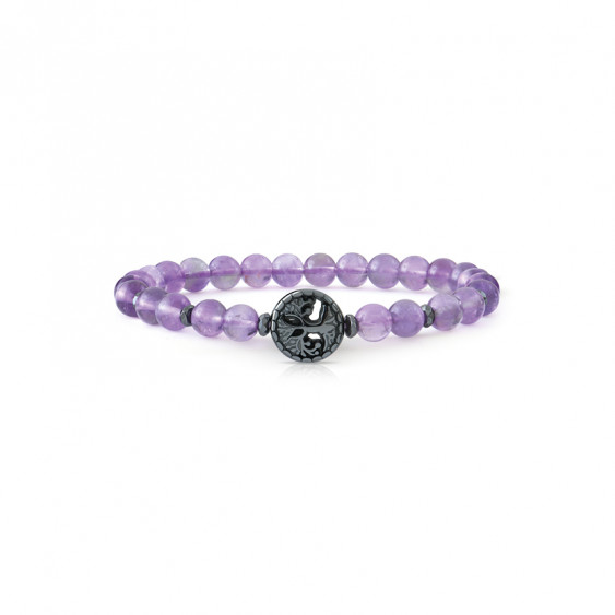 Tree of life amethyst bracelet violet purple amethyst Bracelet Elsa Lee talisman