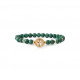Green and Blue malachite bracelet with Golden Tree of Life by Elsa Lee Paris - Malachite Feng shui bracelet