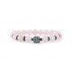 Bracelet Quartz Rose et Bouddha par Elsa Lee Paris. Bracelet Feng Shui et protecteur rose quartz