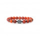 cornelian protective bracelet sacred chakra by Elsa Lee Paris - hematite buddha Feng shui bracelet