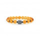 Bracelet Citrine naturel et Bouddha par ELSA LEE PARIS. Bracelet chakra nombril plexus solaire citrine protecteur