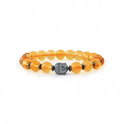 Bracelet Citrine naturel et Bouddha par ELSA LEE PARIS. Bracelet chakra nombril plexus solaire citrine protecteur