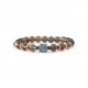 Smoky Quartz Cairngorm Bracelet Buddha protection bracelet by Elsa Lee Paris