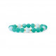 Bracelet Amazonite et Topaze Bleue par Elsa Lee Paris. Bracelet Feng Shui et de protection bleu