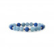 Bracelet Aigue Marine et Lapis Lazuli par Elsa Lee Paris. Bracelet chapelet Feng Shui et protecteur bleu