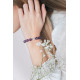 Bracelet Améthyste et Quartz Rose. Bracelet chakra protecteur violet et rose