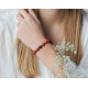 Bracelet Jaspe Rouge et Obsidienne. Bracelet Feng Shui et protecteur rouge et noir