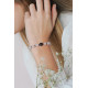 Bracelet Quartz Rose et Améthyste. Bracelet chapelet et pierres naturelles roses et violet