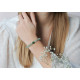 Bracelet Aventurine quartz vert et Jade. Bracelet chakra coeur et de protection vert
