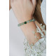 Bracelet Aventurine quartz vert et Jade. Bracelet chakra coeur et de protection vert