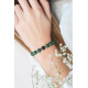 Feng Shui bracelet in green malachite and lapis lazuli for protection. Discover all our bracelet online