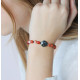 Bracelet Arbre de Vie et Cornaline. Bracelet Feng Shui et protecteur rouge