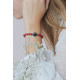 Bracelet Jaspe Rouge et Arbre de Vie. Bracelet Chakra et protecteur rouge