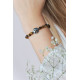 Tiger Eye bracelet with Tree of life hematite pendant by Elsa Lee Paris 