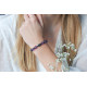 amethyst bracelet with hematite buddha by Elsa Lee - Purple protection bracelet amethyst
