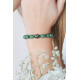 Bracelet Aventurine et Bouddha par Elsa Lee paris. Bracelet Chakra coeur et protecteur vert quartz aventurine