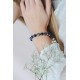 Bracelet Lapis Lazuli Bouddha protecteur par Elsa Lee Paris. Bracelet Feng Shui bleu chakra oeil