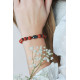 Bracelet Jaspe Rouge et Bouddha en hématite. Bracelet Feng Shui et protecteur rouge chavira racine motivation confiance