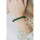 Bracelet Jade et Obsidienne par Elsa Lee paris. Bracelet Feng Shui et protecteur vert noir