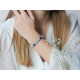 Bracelet Aigue Marine et Lapis Lazuli par Elsa Lee Paris. Bracelet chapelet Feng Shui et protecteur bleu