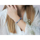 Bracelet Aigue Marine et Lapis Lazuli par Elsa Lee Paris. Bracelet chapelet Feng Shui et protecteur bleu