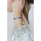 Bracelet Aigue Marine et Lapis Lazuli par Elsa Lee Paris. Bracelet chapelet Feng Shui et protecteur bleu