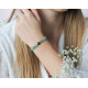 Bracelet Aventurine et Jade par Elsa Lee Paris. Bracelet pierres naturelles et protecteur vert