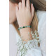 Bracelet Aventurine et Jade par Elsa Lee Paris. Bracelet pierres naturelles et protecteur vert