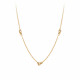 Refined golden necklace with intertwined link simple yellow gold necklace by Elsa Lee Paris