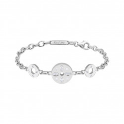 Bracelet rosace en argent 925 avec 1 motif central et 2 cercles par Elsa Lee Paris