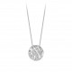 Collier Sautoir pendentif globe sphere en argent 925 par Elsa Lee Paris - sautoir original en argent 