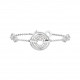 bracelet en argent motif cercle central bracelet lourd en argent raffinée par elsa lee paris 