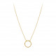 Collier doré simple cercle minimaliste bijou doré minimaliste et géométrique par ELSA LEE Paris