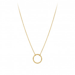 Collier doré simple cercle minimaliste bijou doré minimaliste et géométrique par ELSA LEE Paris