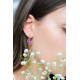 Flower Hoop Earrings petals multicolor by Elsa Lee Paris