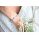 Rosace bracelet in 925 silver by French jewellery designer Elsa Lee 