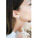 Boucles d'oreilles créoles argent pendentif Pièce argent amovible 2 en 1 par créatrice de bijoux en argent Elsa Lee Paris 