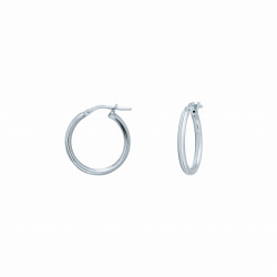 small hoop earrings silver 