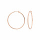 grandes creoles lisse rose gold creoles 40 mm argent rose