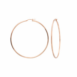 maxi creoles rose gold grandes creoles roses 60mm diametre