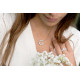 half eternity stone ring silver traditional ring by Elsa Lee Paris