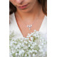 Collier pendentif argent rivière de pierres Elsa Lee Paris