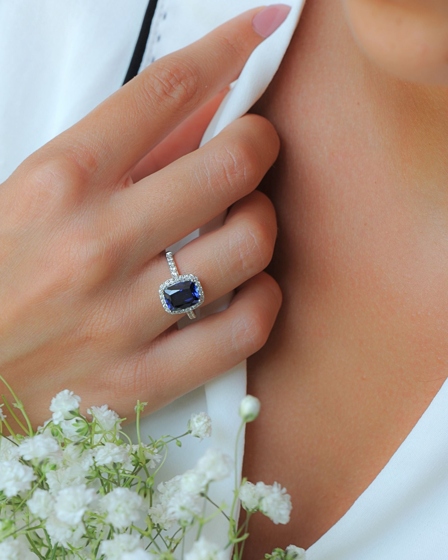 Bague Saphir Tradition – Argent 925