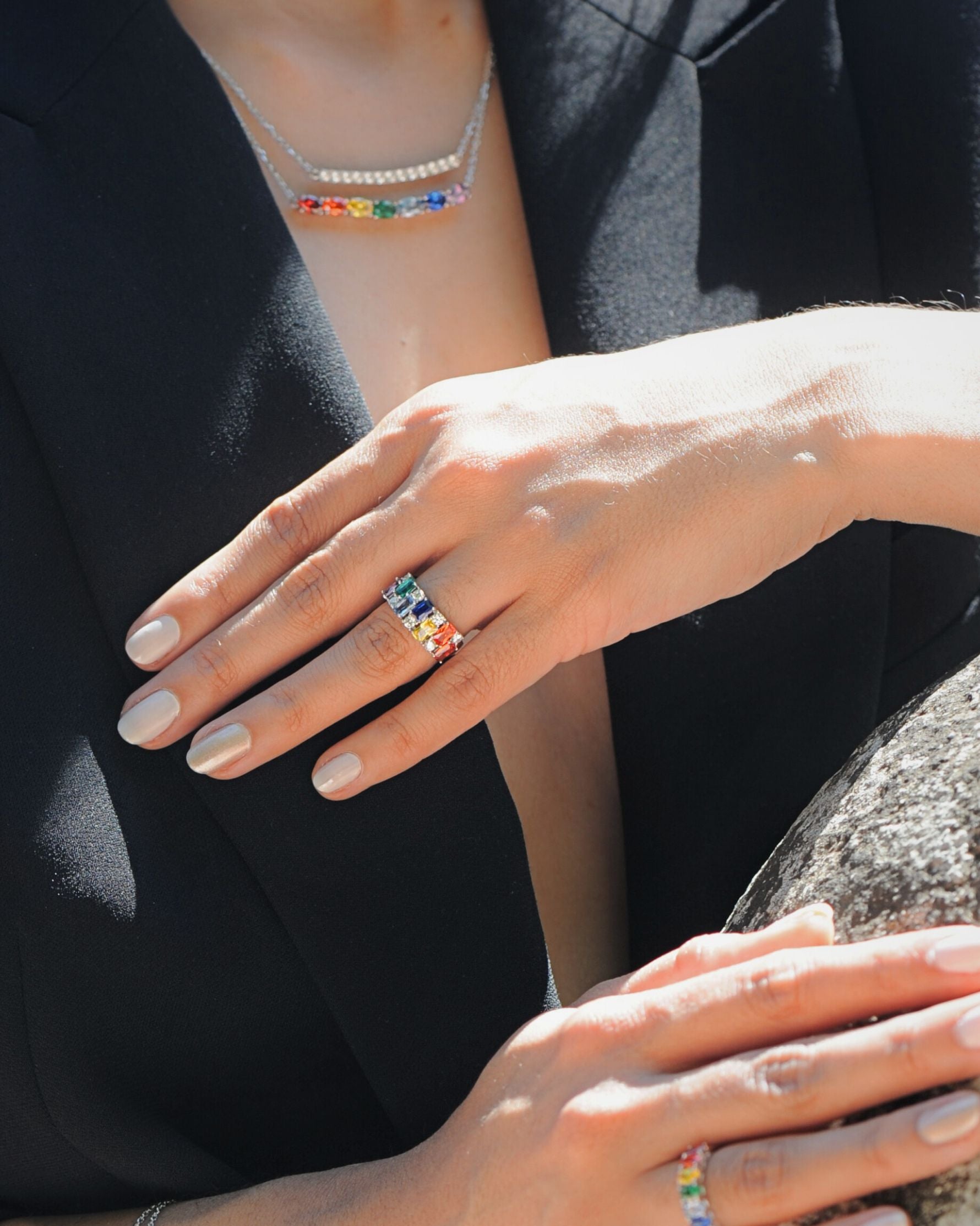 Bague Arc-en-Ciel – Argent 925
