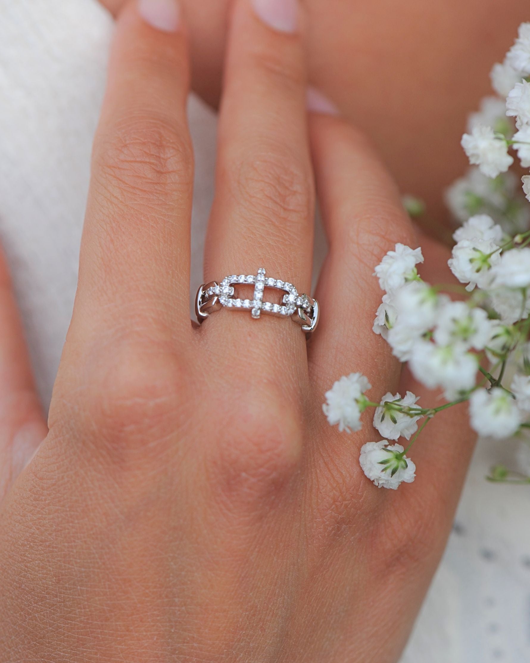 Bague Maillon – Argent 925