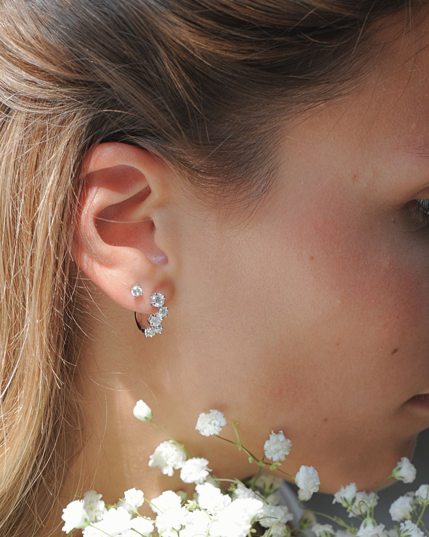 Boucles d’oreilles Capucine – Argent 925